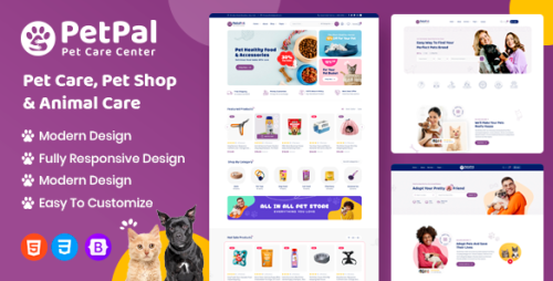 Petpal - Pet Care and Pet Shop Template