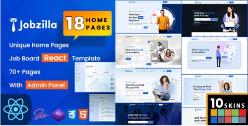 Jobzilla - Job Board React Template