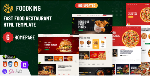 Foodking - Fast Food Restaurant HTML Template