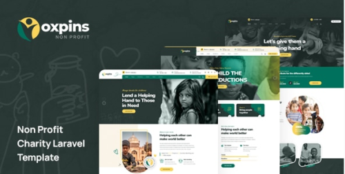 Oxpins - Non Profit Charity Laravel 11 Template