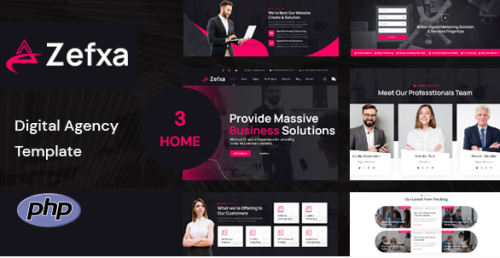 Zefxa- Digital Agency PHP Template