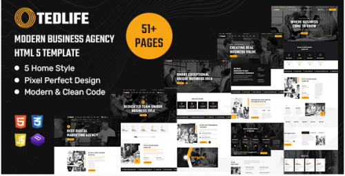 Tedlife - Business Consulting HTML5 Template