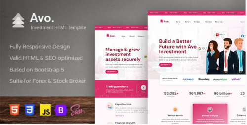 Avo - Finance and Investment HTML Template