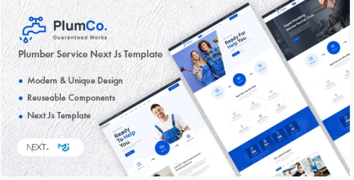 Plumco - Plumber Service Next Js Template