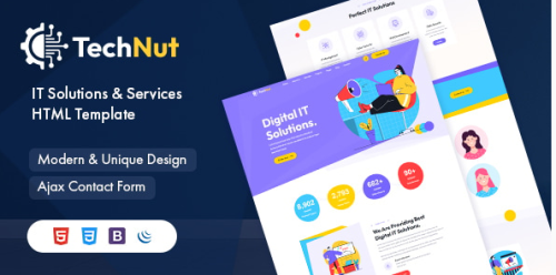 TechNut - IT Solutions and Services HTML5 Template