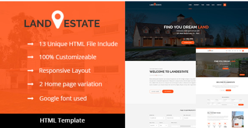 Land Estate - Real Estate/Properties HTML Template