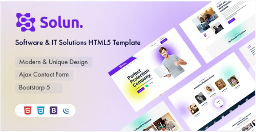 Solun – Software & IT Solutions HTML5 Template