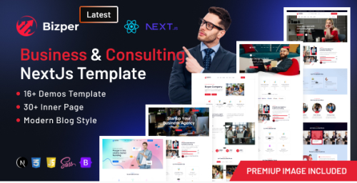 Business and Consulting React NextJS Template - Bizper