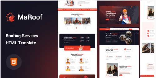 Maroof - Roofing Services HTML Template