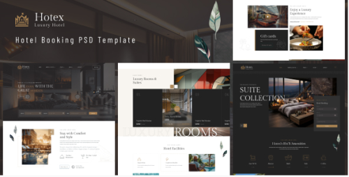 Hotex -Hotel Booking PSD Template