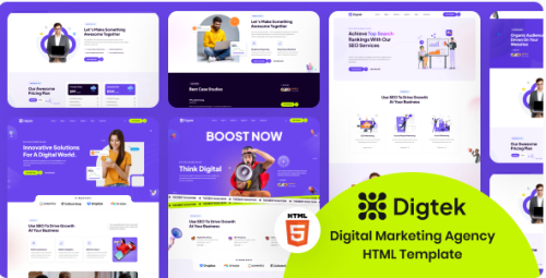 Digtek - Digital Marketing Agency HTML Template