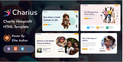 Charius - Charity Nonprofit HTML5 Template