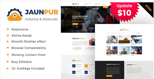 Jaunpur - Industrial Business HTML Template