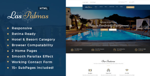 Las Palmas | Hotel and Resort HTML5 Template
