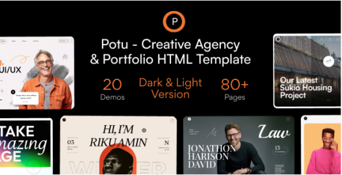 Potu - Creative Agency & Portfolio HTML Template