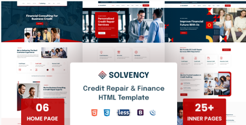 Solvency - Finance & Credit Repair HTML Template