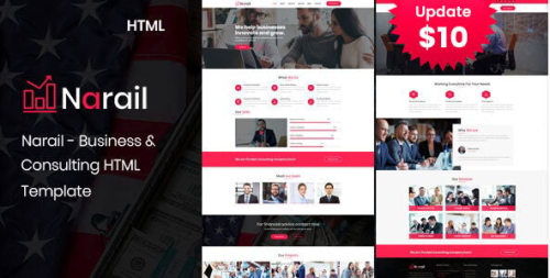 Narail - Business Consulting Services HTML Template