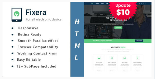 Fixera - Electronics and Phone Repair HTML Template