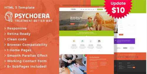 Psychoera - Treatment and Health HTML Template