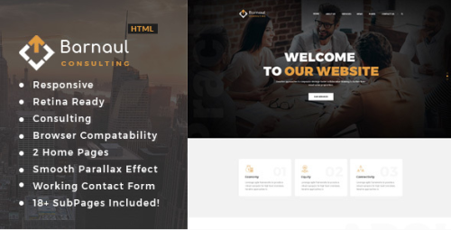 Barnaul - Business Consulting and Professional Services HTML Template