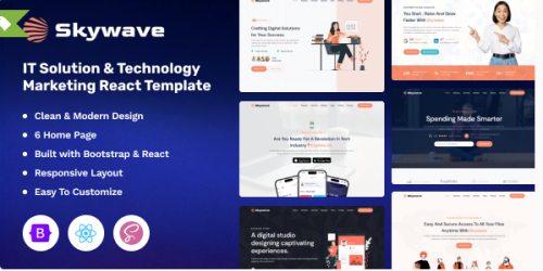 Skywave - IT Solution & Technology React Landing Template