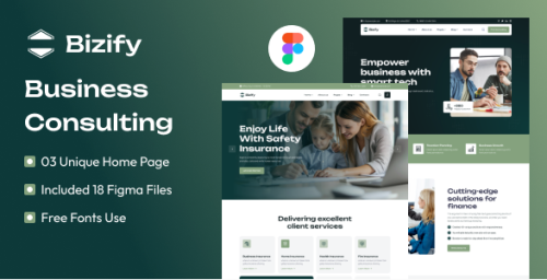 Bizify - Business Consulting Figma Template