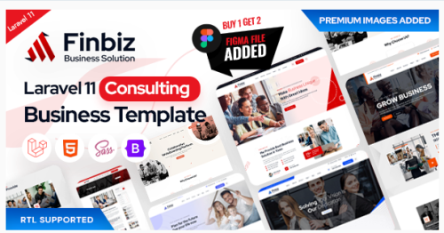 Finbiz - Laravel 11 Consulting Business Template