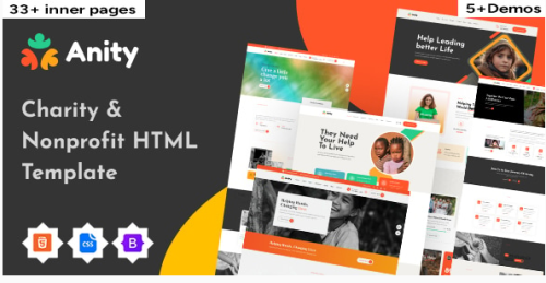 Anity | Charity & Donation HTML5 Template