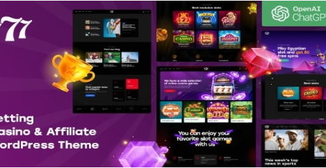 777 - Betting, Casino & Affiliate WordPress Theme 1.3