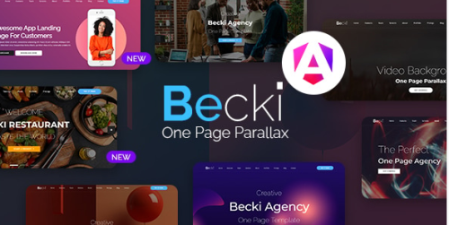 Becki - Creative Parallax One Page Angular Template