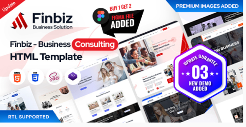 Finbiz - Consulting Business HTML Template + RTL