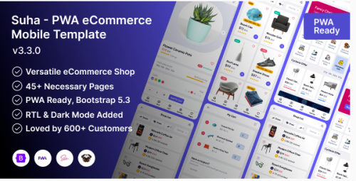 Suha - PWA eCommerce Mobile Template