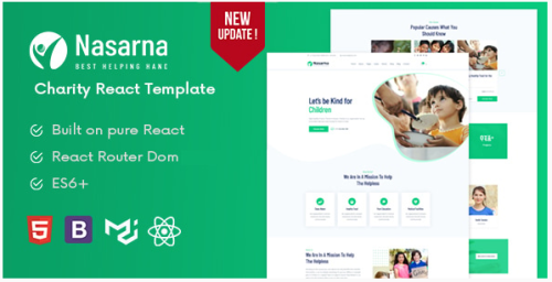 Nasarna - Charity React Template