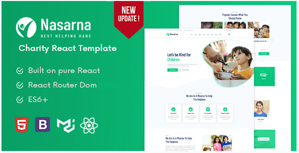 Nasarna - Charity React Template