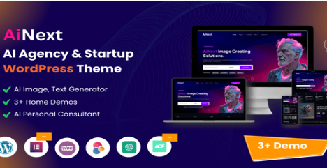 AiNext - AI Agency & Startup WordPress Theme 1.3