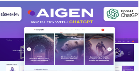 Aigen - Chatgpt and AI WordPress Blog Theme  1.0