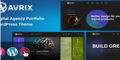 Avrix - Digital Agency Portfolio WordPress 1.1