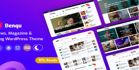 Benqu - News Magazine WordPress Theme 1.1.4