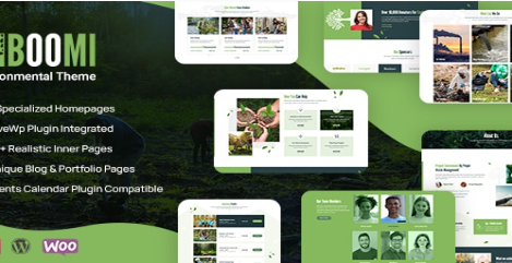 Boomi - Environment & Ecology WordPress Theme