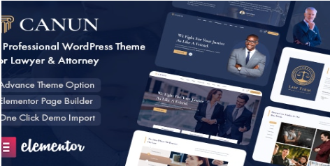 Canun - Lawyer & Attorney WordPress Theme