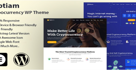 Crptiam - Cryptocurrency WordPress Theme  1.0