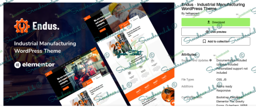 Endus - Industrial Manufacturing WordPress Theme  1.0