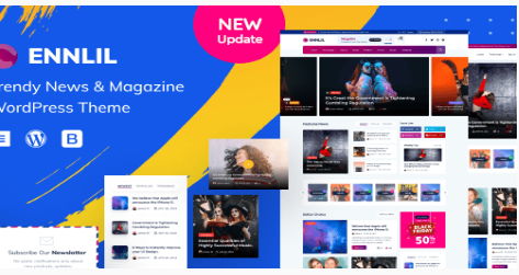 Ennlil - Modern Magazine WordPress Theme  1.0.1