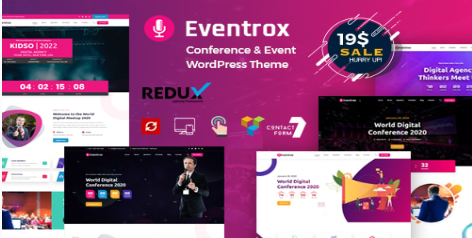 Eventrox - Conference and Event WordPress Theme  1.0