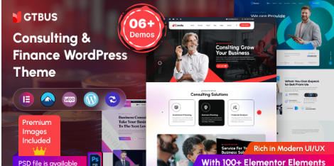 GTBUS - Consulting & Finance WordPress Theme 1.0.3