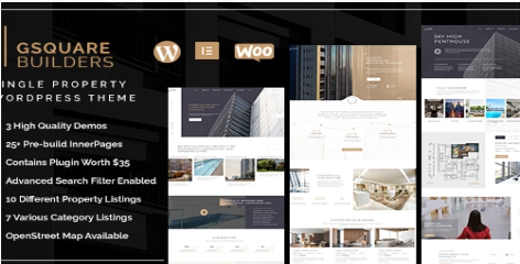 Gsquare - Real Estate Wordpress Theme 1.0.6