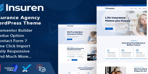 Insuren - Insurance Agency WordPress Theme  1.0