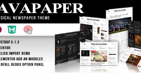Javapaper – Classic Newspaper WordPress Theme 1.7