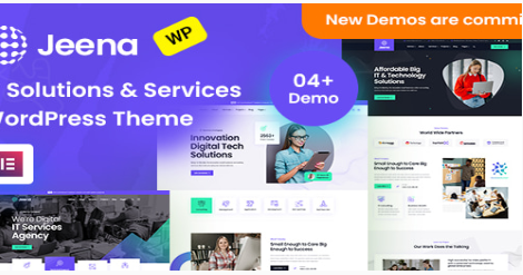 Jeena - Technology & IT Solutions WordPress Theme 1.0.7