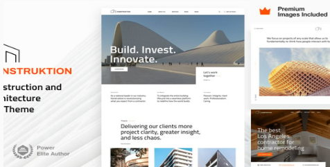 Konstruktion - Construction Architecture WordPress Theme 7.4